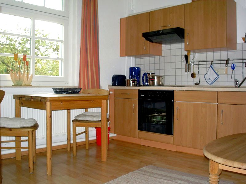 Küche in der Ferienwohnung 1 - Landhaus Dittmann auf Hiddensee