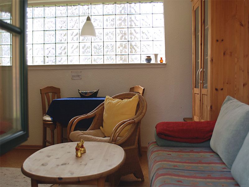 Wohnzimmer der Ferienwohnung 2 - Landhaus Dittmann auf Hiddensee