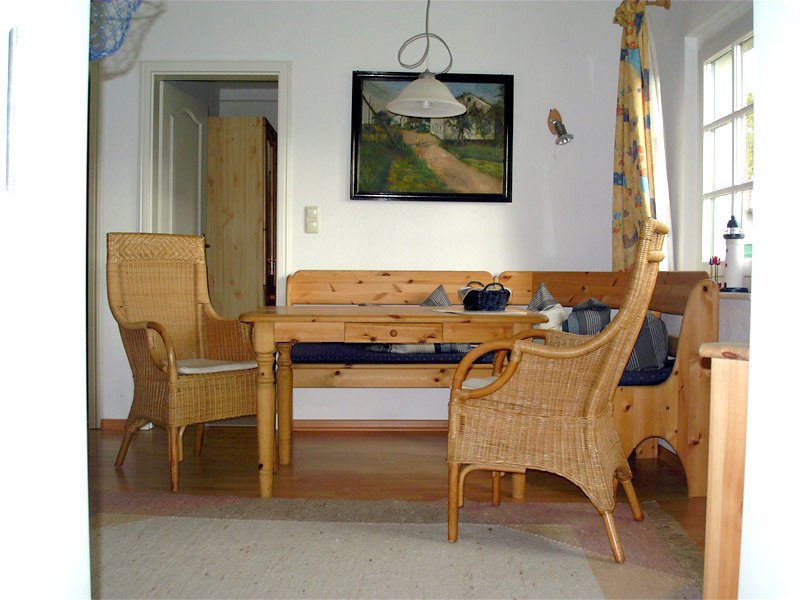 Essecke der Ferienwohnung 3 - Landhaus Dittmann auf Hiddensee