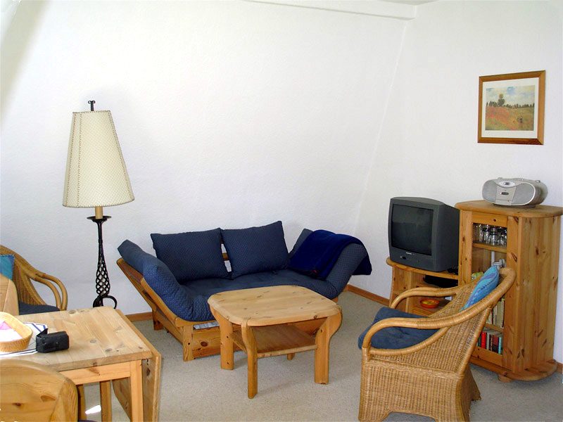 Wohnzimmer der Ferienwohnung 4 - Landhaus Dittmann auf Hiddensee